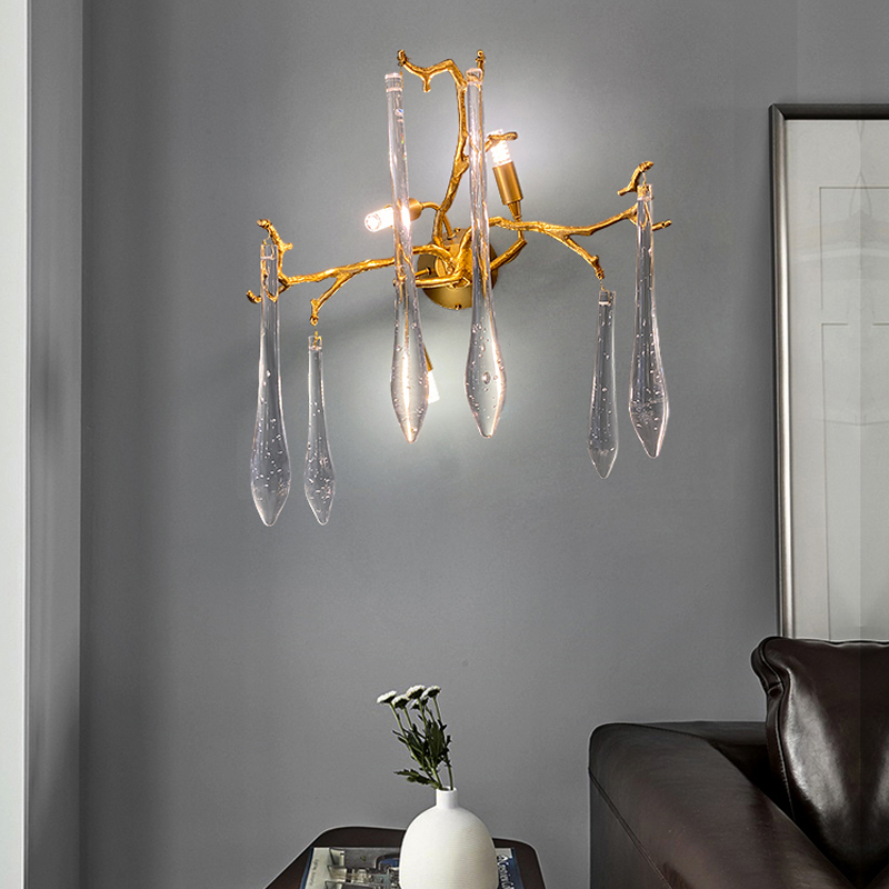 Agnes Branch Crystal Wall Sconce - Ineffable Lighting