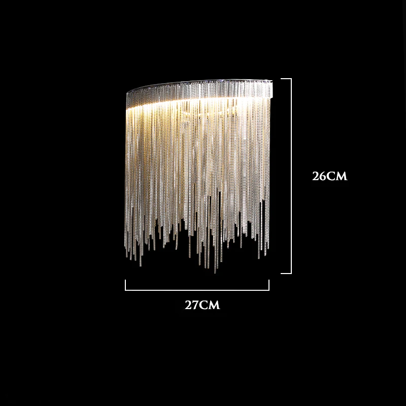 Aluminum String Light Wall Sconce - Ineffable Lighting